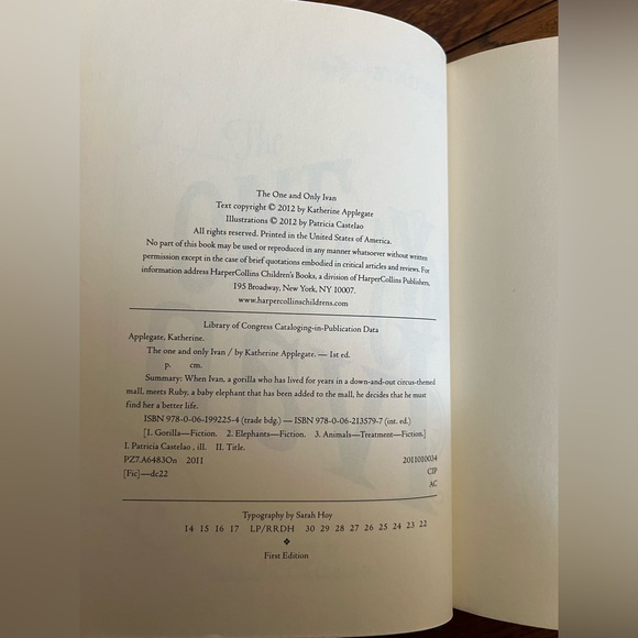 The One and Only Ivan Book by Katherine Applegate - Picture 7 of 16